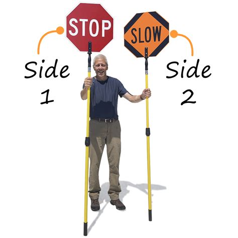 Stop Slow Signs Hand Held Hand Held Stop Sign Paddles