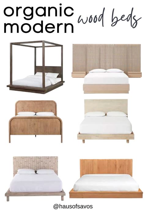 Different Types Of Beds With Text Overlay That Says Organic Wood Beds