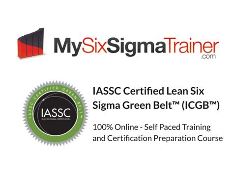 Self Paced Cssgb Iassc Certified Lean Six Sigma Green Belt Bundle