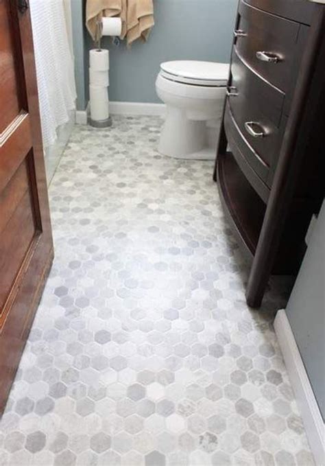 Gray Hexagon Bathroom Tile Ideas And Pictures