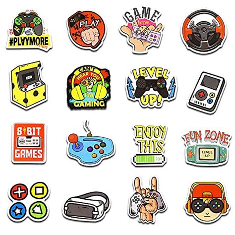 Game Stickers 50 Pcs Vinyl Waterproof Classic Gaming Sticker Pack Gamer