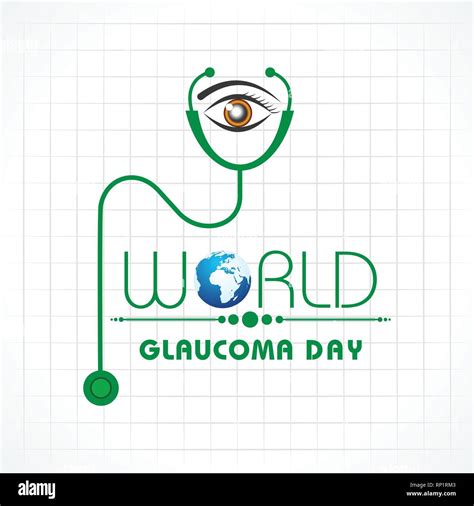 Vector Illustration Of A Background For World Glaucoma Day 12 March