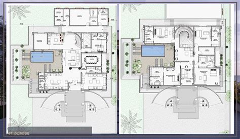 Uae Privet Villa G1 Contemporary Style On Behance Courtyard House