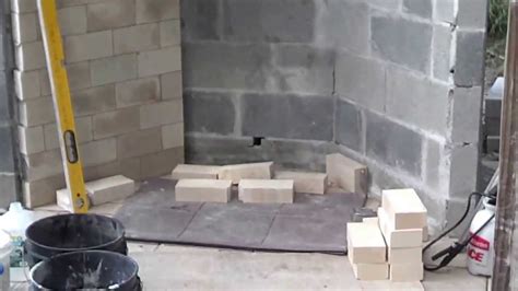 Rumford Outdoor Fireplace Layout Of Firebox Youtube