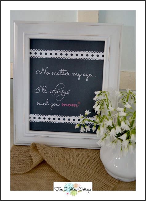 Mothers Day Chalkboard Printables A T Idea Fox Hollow Cottage