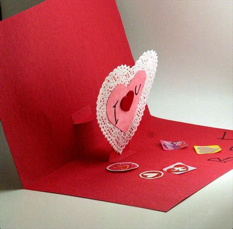 Pop Up Valentine Card Craft Mini Kids Thriftyfun