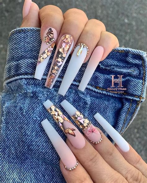 Nails Vibes On Instagram “extra Long Coffin Nails 💅1 4👌 Follow