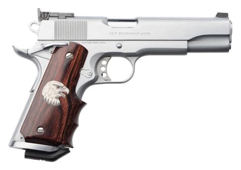 Colt Special Combat Government Model 45 Acp In Hand Chrome Finish Compet