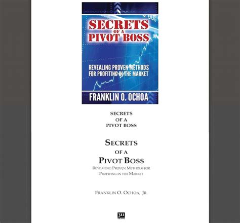 Franklin Ochoa Secrets Of A Pivot Boss Futures Contract Market