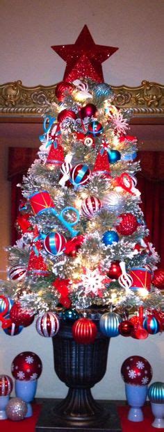 1000 Images About Christmas Trees Red White And Blue On