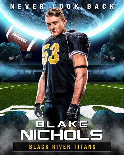 Sports Poster Photo Template Space Football Photoshop Sports