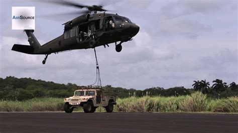 Us Army Air Assault Sling Load Training Uh 60l Blackhawk Youtube