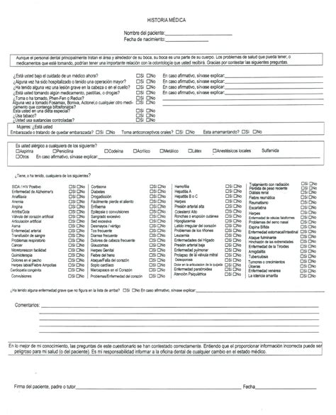 New Patient Medical History Form Template Pdf Template