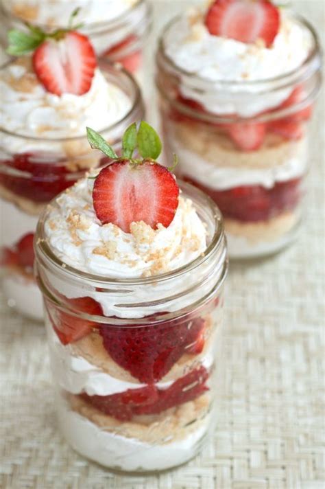 15 Strawberry Shortcake Mason Jar Desserts Mason Jar Meals Dessert