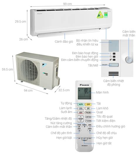 Shop now and compare the features with other models. Máy lạnh 2 chiều Daikin Inverter 2.5 HP FTHF60RVMV chính ...