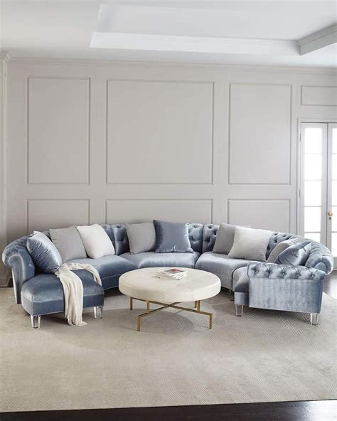 Haute House Varianne Curved Sectional Sofa Livingroomdecoration