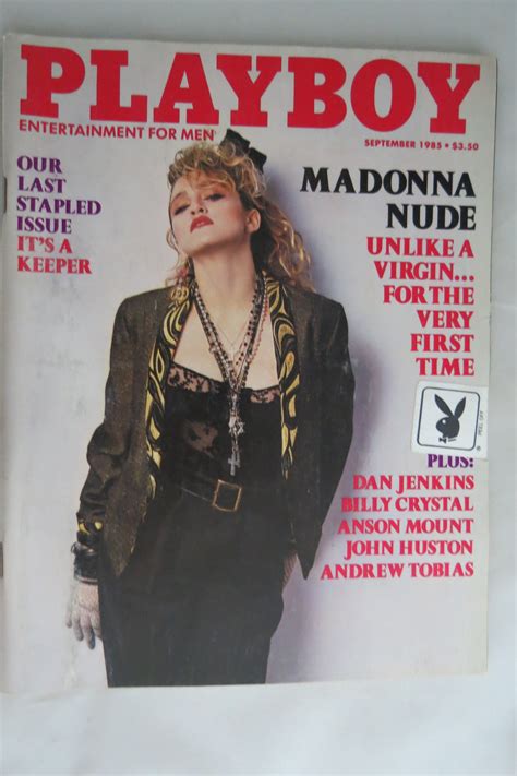 PLAYBOY MAGAZINE MADONNA NUDE SEPTEMBER 1985 Par Playboy 1985