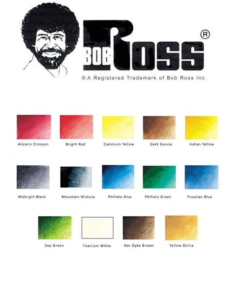 The Best Bob Ross Color Palette 2023