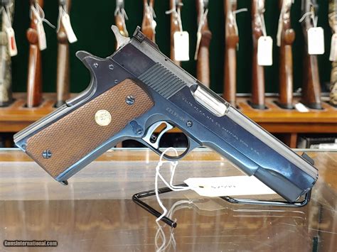 Pre Owned 1967 Colt National Match Single Action 45 Acp Handgun