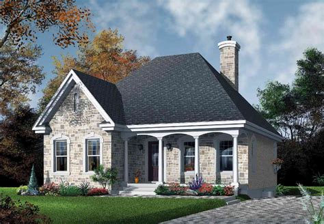 Plan 21279dr Stone Cottage With Options In 2021 European House Plans