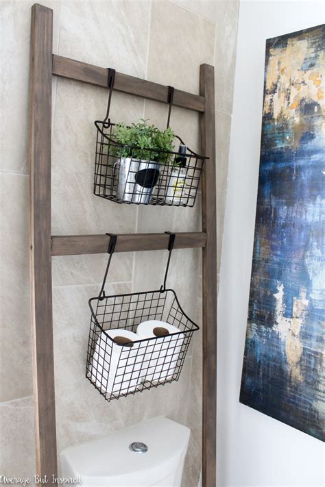 The wall cabinet in white provides versatile storage space with 2 adjustable shelves offering customizable storage behind 2 doors. 20 Hanging Bathroom Storage Ideas Making the Most of the ...