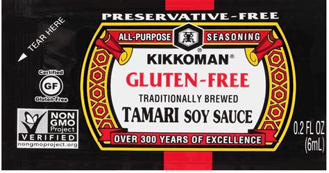 Kikkoman 6 Ml Preservative Free Gluten Free Tamari Soy