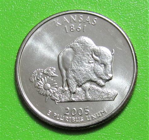 2005 D 25 Cents Kansas State Quarter Uncirculated From