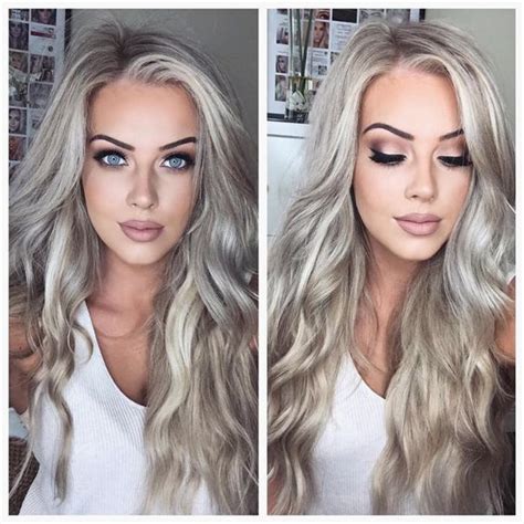 Lovely Grey Hair And Makeup For Blue Eyes Ladystyle
