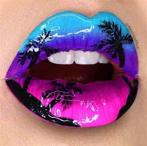 Lip Art Makeup Lipstick Art Cute Makeup Artistry Makeup Purple
