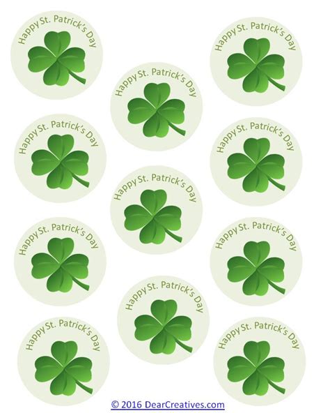 Free Printables St Patrick S Day Cupcake Toppers