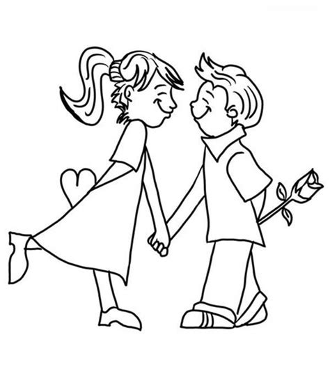 New free coloring pages stay creative at home with our latest. Couple Love Each Other Coloring Page : Coloring Sky