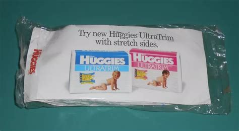 Vintage Huggies Ultratrim Diapers For Her 1995 Size 1 Small 8 14 Lbs 6