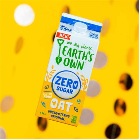 Earths Own Oat Milk Zero Sugar Unsweetened 0 Sugar Plant Based