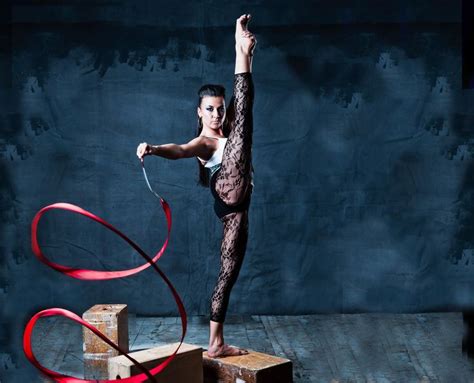 Silviya Taseva Performs A Rhythmic Gymnastics Ribbon Routine