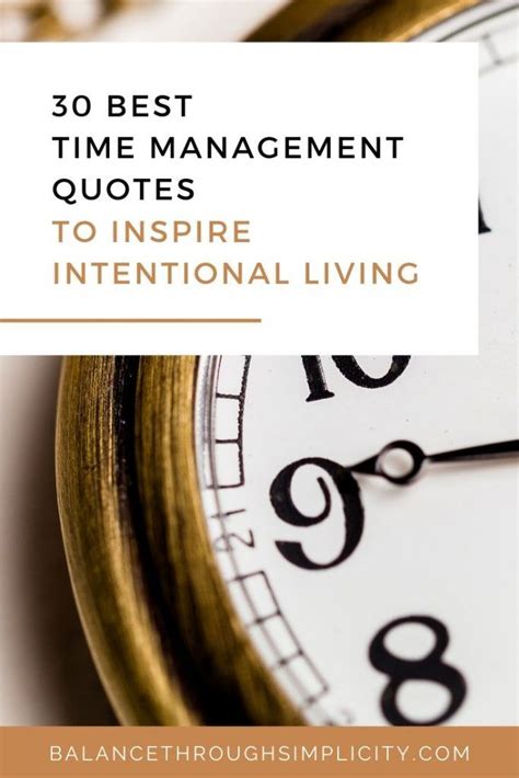 30 Best Time Management Quotes To Inspire Intentional Living Balance