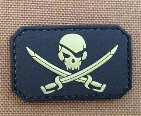 Buy Pirate Skull Flag Swat Tactical Black Ops Badge
