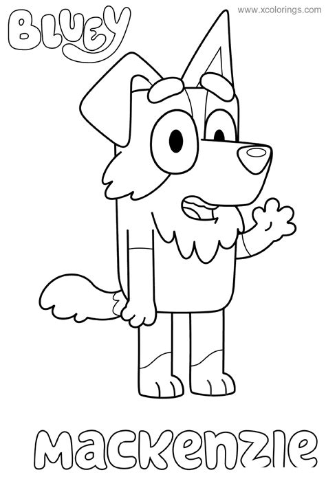 Mackenzie From Bluey Coloring Pages