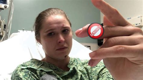 Pic Ronda Rousey Nearly Loses Finger In Freak Accident Taping A Television Show MMAmania Com