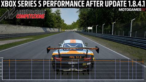 Assetto Corsa Competizione Xbox Series S Performance After Patch