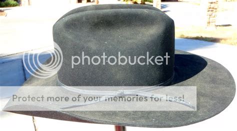 4x Beaver John B Stetson Company Classic Black Cowboy 10gallon Hat Sz7