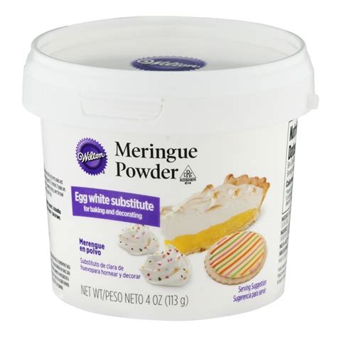 But you actually have a few choices. Wilton Meringue Powder Egg White Substitute (4 oz) from ...
