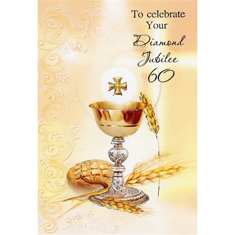 Diamond Jubilee 60 Years Anniversary Of Ordination Greetings Card