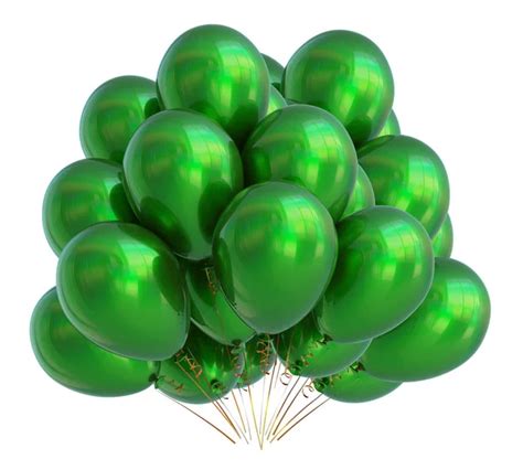 Party Helium Balloons Bunch Green Celebration Event Holiday Birthday