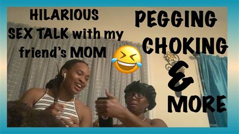 Sex Talk With My Friend S Mom Impromptu Girl Talk [pegging Choking And More] Hilarious And