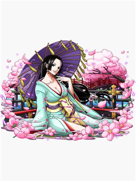 Boa Hancock Wano Suit Anime Girl Waifu Hot Sticker For Sale By