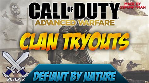 Call Of Duty Clan Tryouts For Ghosts And Preparing For Advanced Warfare