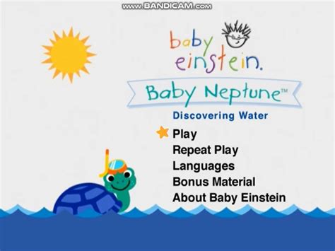Baby Neptune Dvd Menu The True Baby Einstein Wiki Fandom