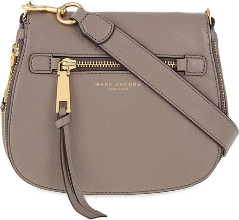 Marc Jacobs Recruit Small Grained Leather Saddle Bag Leather Saddle