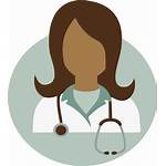 Doctor Female Clipart Dr Clip Vector Circle