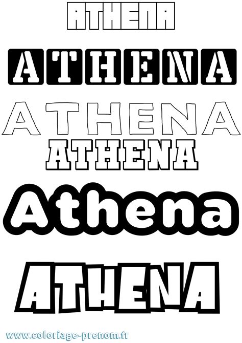 Voir plus d'idées sur le thème mythologie grecque, mythologie, les mythes. Coloriage du prénom Athena : à Imprimer ou Télécharger ...